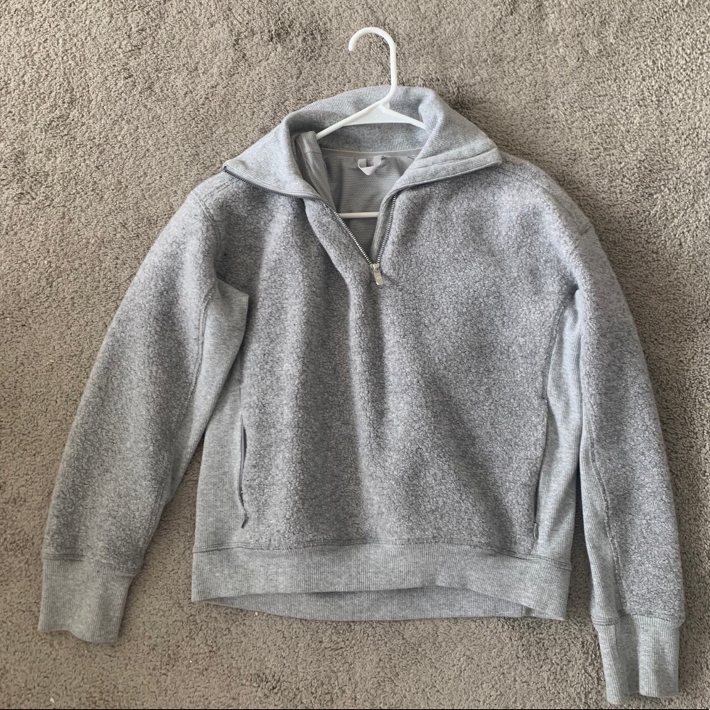Lululemon Gray quarter zip